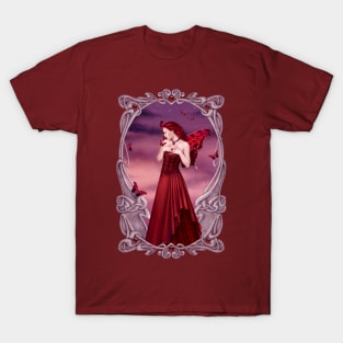 Garnet Birthstone Fairy T-Shirt